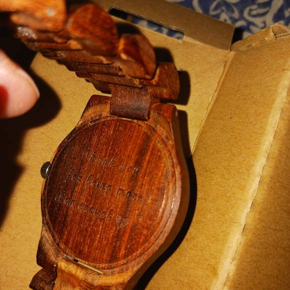 Men's wood watch - Picture 4 of 6